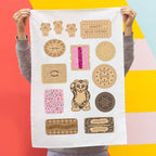 Aussie Bickies Tea Towel