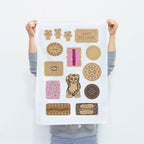 Aussie Bickies Tea Towel