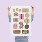 Aussie Bickies Tea Towel