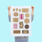 Aussie Bickies Tea Towel