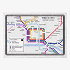 Metro Tunnel Tea Towel