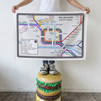 Metro Tunnel Tea Towel