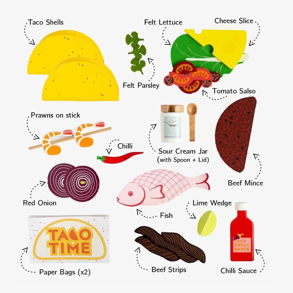 Wooden Taco Kit