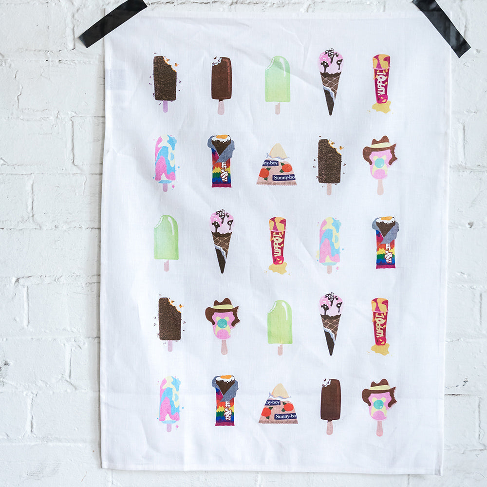 Ice Cream Tea Towel