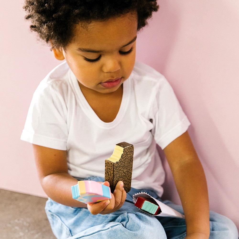 Wooden Ice Cream Set