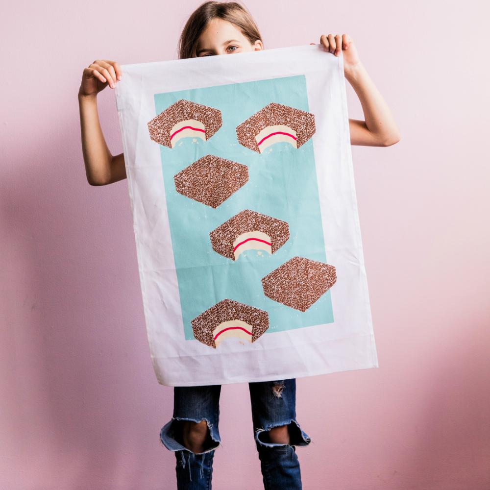 Lamington Tea Towel