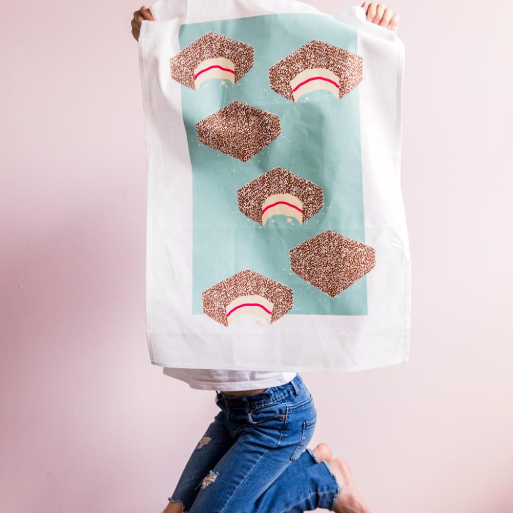 Lamington Tea Towel