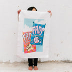 Fad Sticks Tea Towel