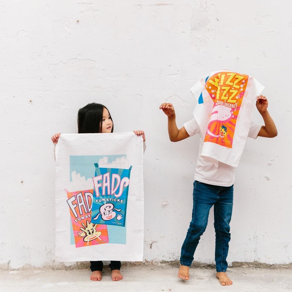Fad Sticks Tea Towel