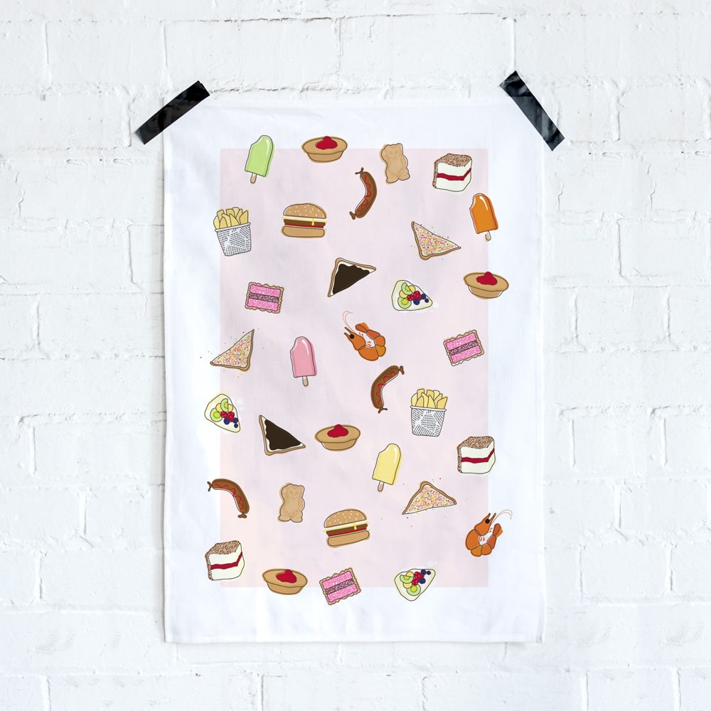 Aussie Foods Tea Towel