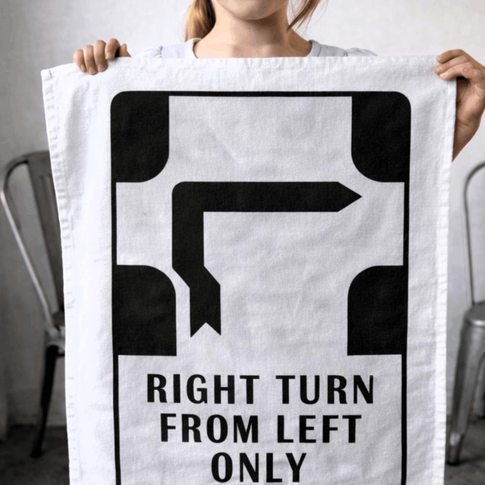 Hook Turn Tea Towel
