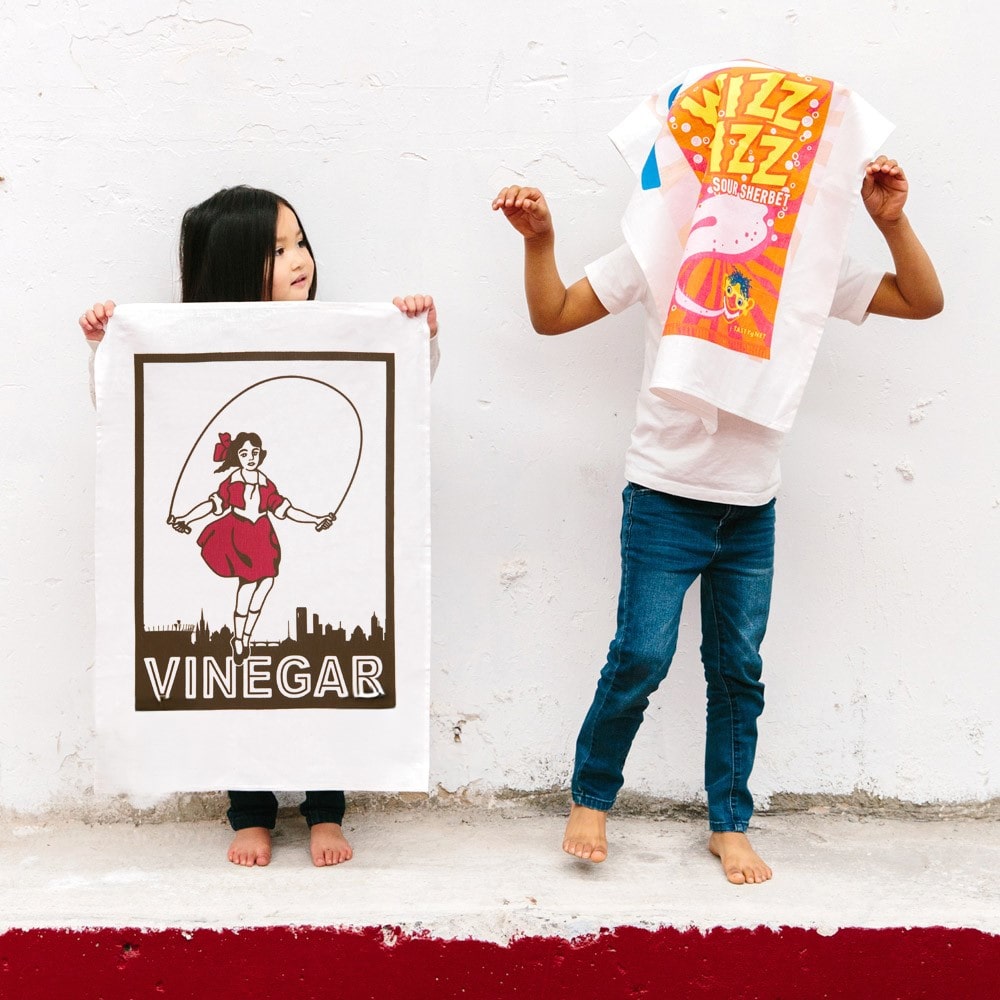 Skipping Girl Tea Towel