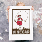 Skipping Girl Tea Towel