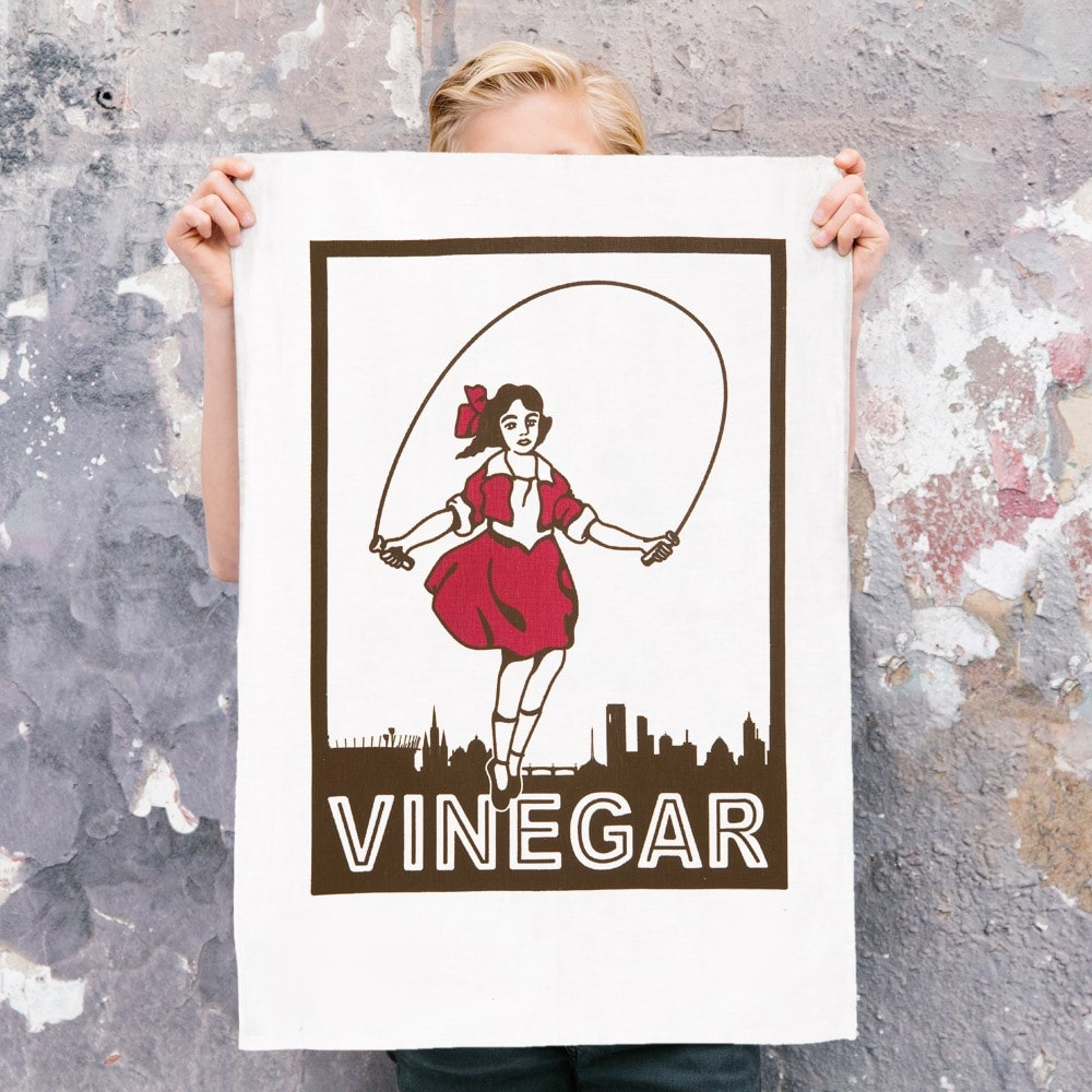 Skipping Girl Tea Towel