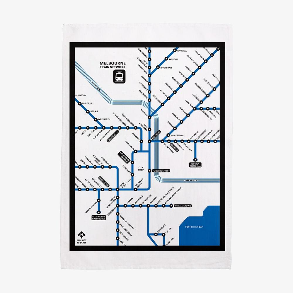 Train Network Tea Towel