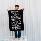 Tram Banner Tea Towel
