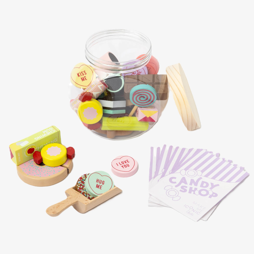 Wooden Candy Jar