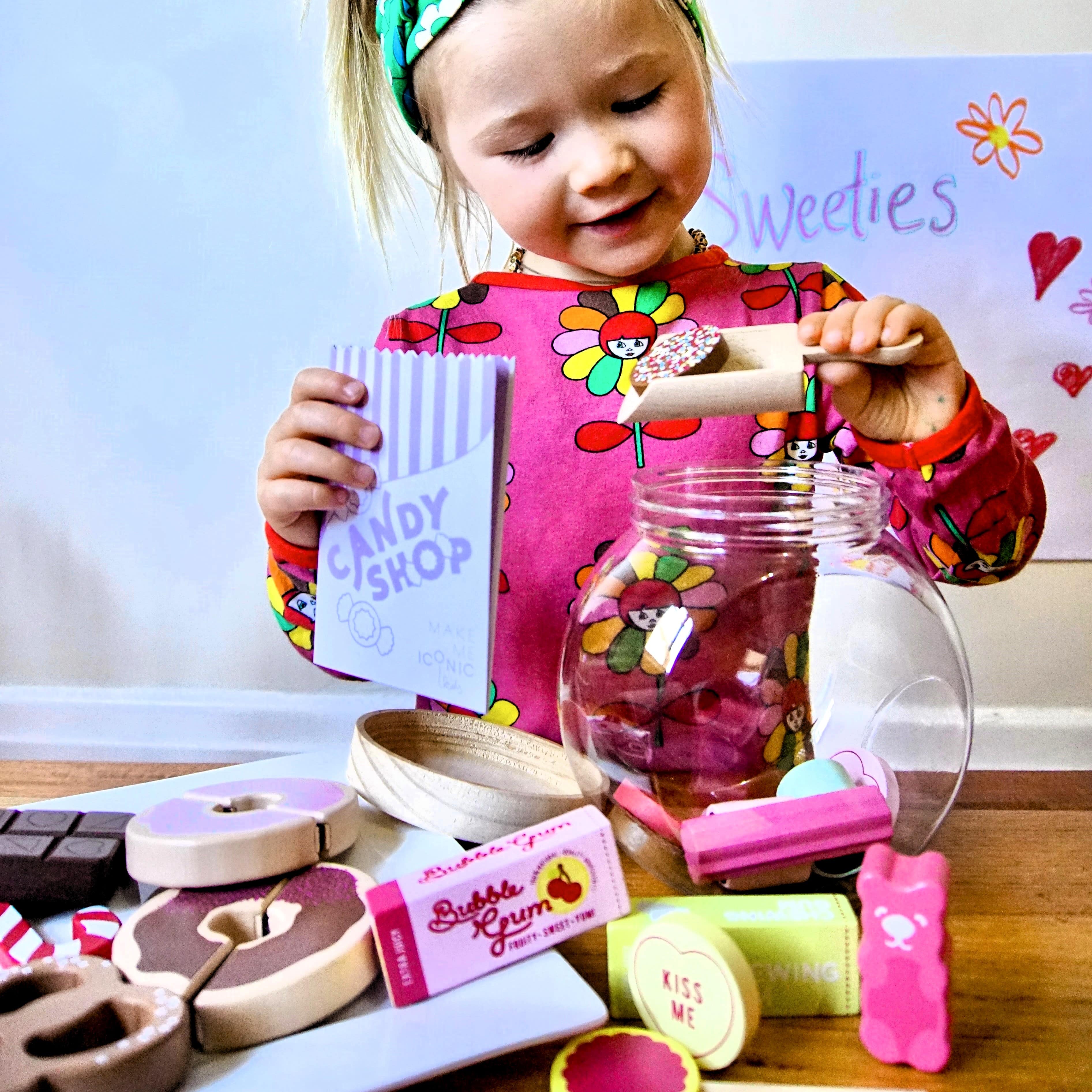 Wooden Candy Jar