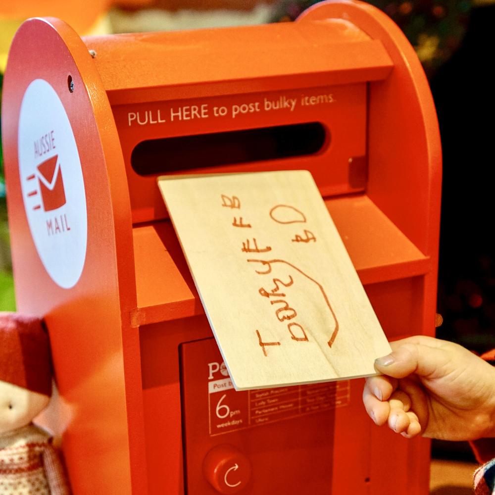 Wooden Post Box