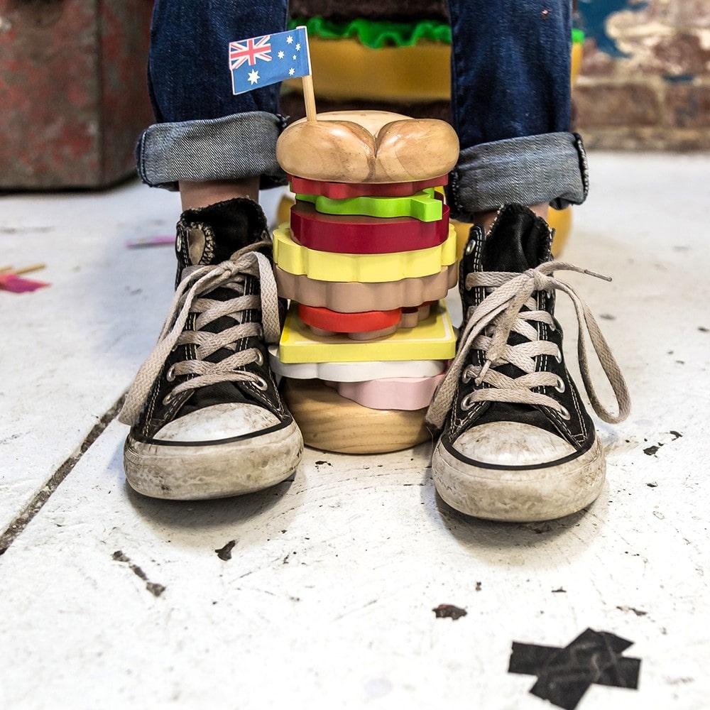 Stacking Burger Toy