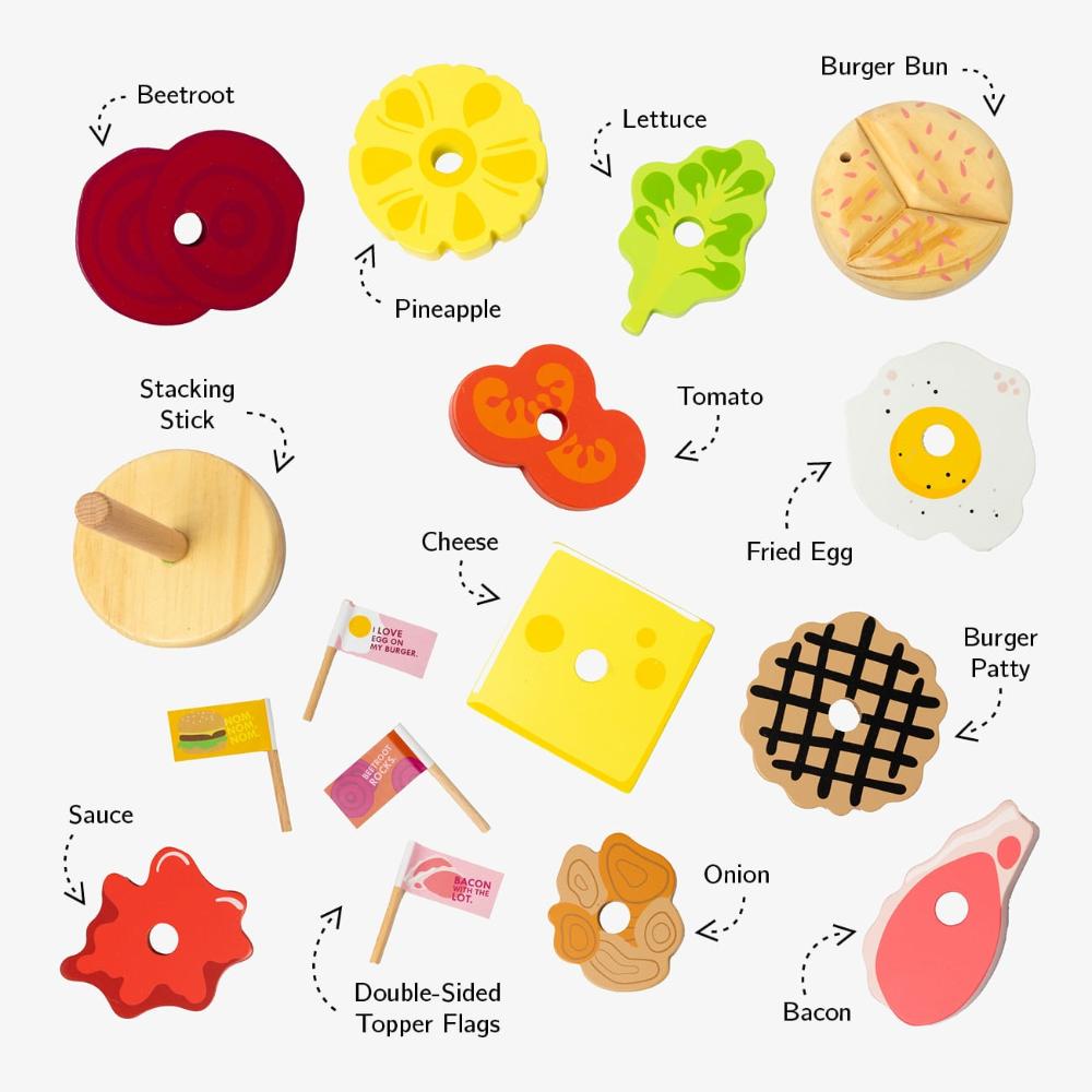 Stacking Burger Toy