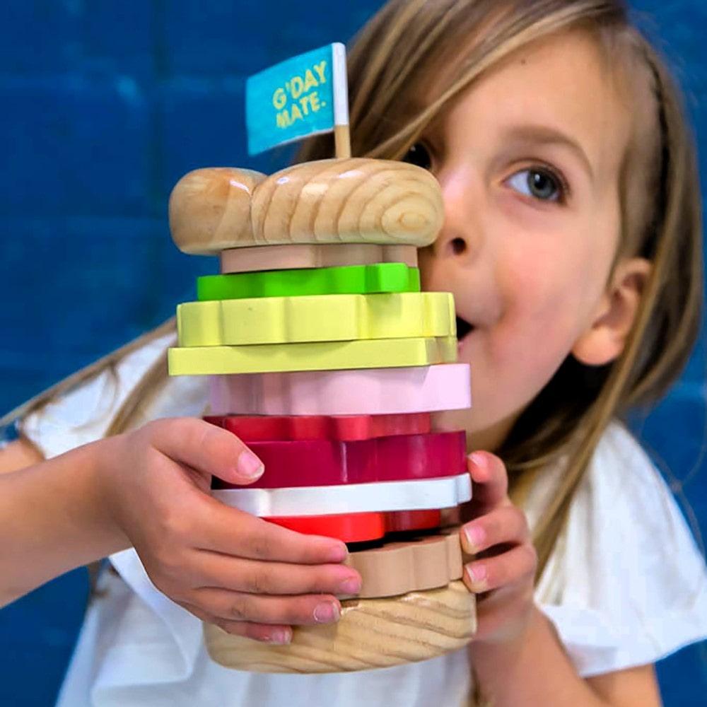Stacking Burger Toy