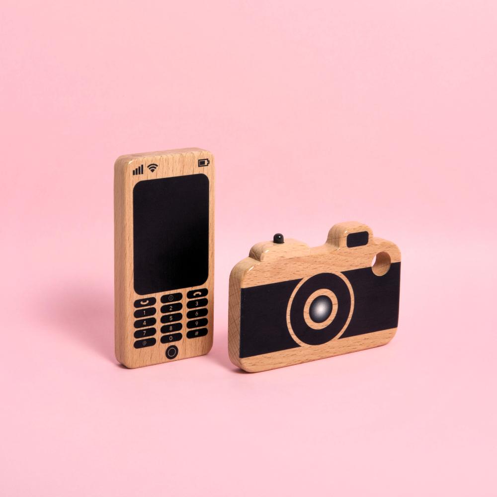 Wooden Play Camera