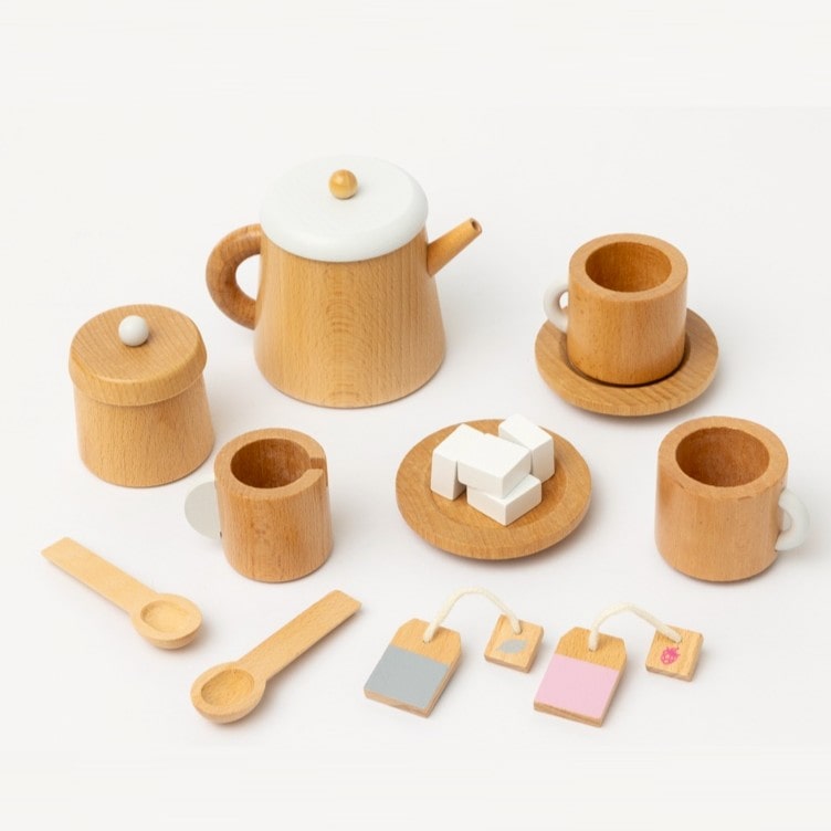 Wooden Tea Set
