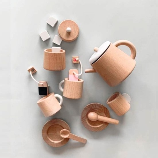 Wooden Tea Set
