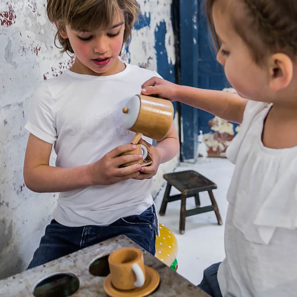 Wooden Tea Set